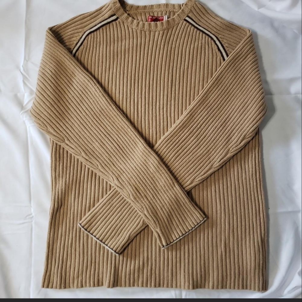 Y2K GUESS MENS RIBBED SWEATER